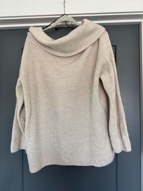 H&M Cream Cowl Neck Knit Sweater